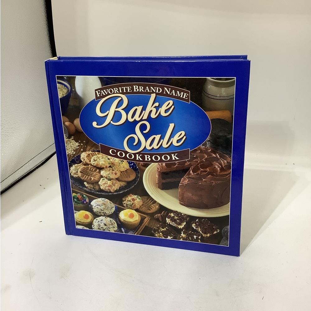 Bake Sale Cookbook with Blue Cover